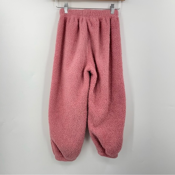 Lola and the Boys 8 Bright Smiley Patch Fuzzy 0135 pants pink girl Sherpa - Picture 7 of 13